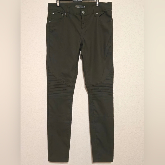 Prana "Brenna" Moto Pant Dark Green Women's Size 6 - Picture 2 of 7